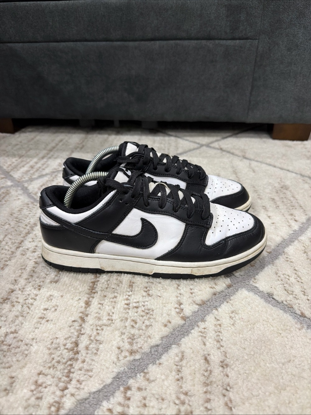 Nike Dunk Low Panda Shoes Mens Size 8.5 Black White Sneaker DD1391-100 2023